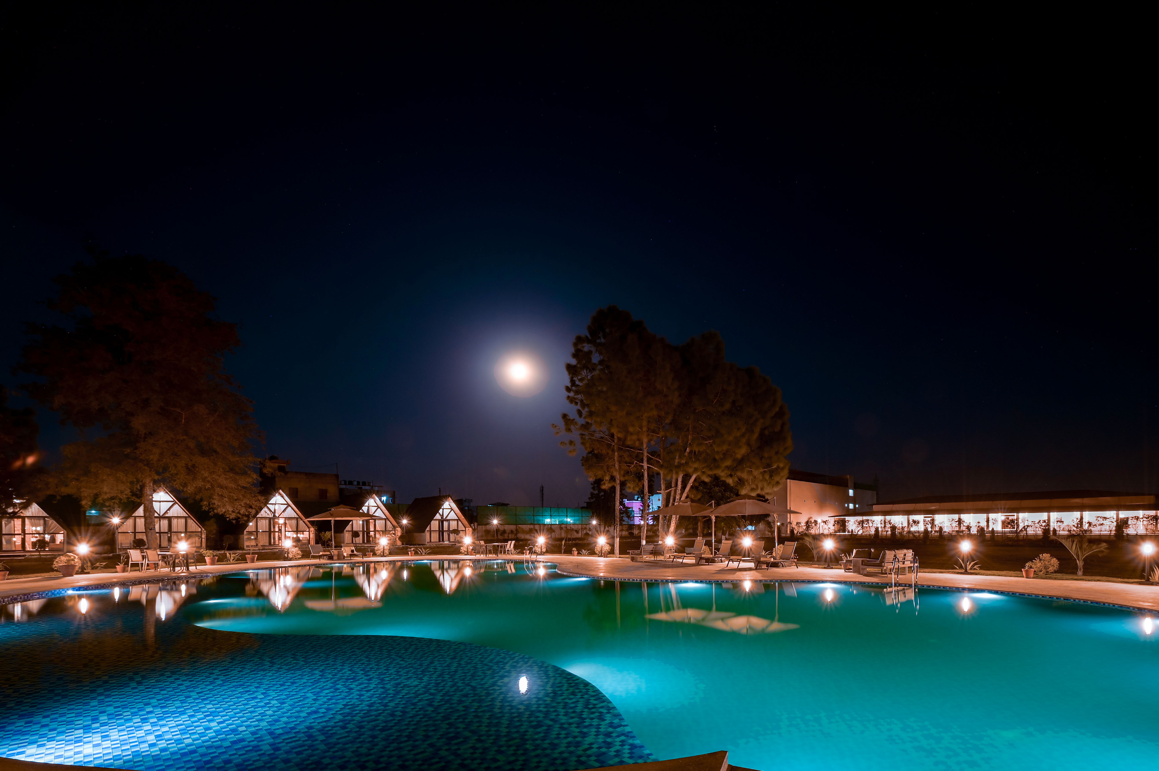 Poolside Twilight